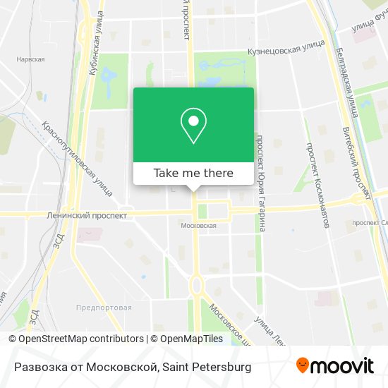 Развозка от Московской map