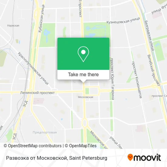 Развозка от Московской map