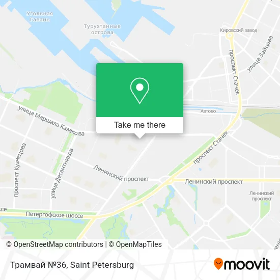 Трамвай №36 map