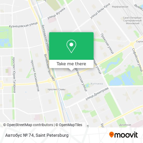 Автобус № 74 map