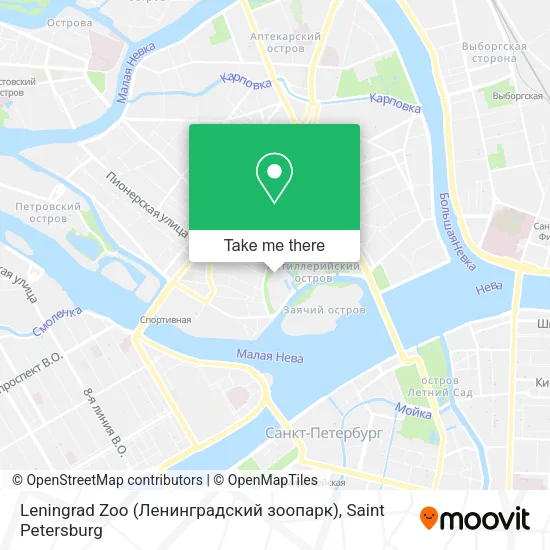 Leningrad Zoo (Ленинградский зоопарк) map