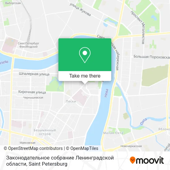 Законодательное собрание Ленинградской области map