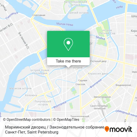 Мариинский дворец / Законодательное cобрание Санкт-Пет map