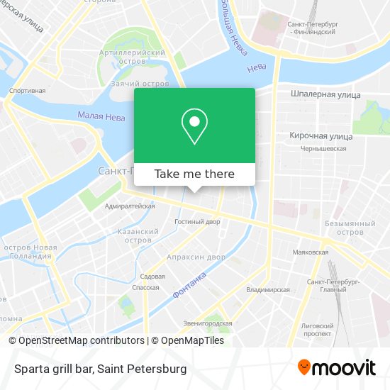Sparta grill bar map