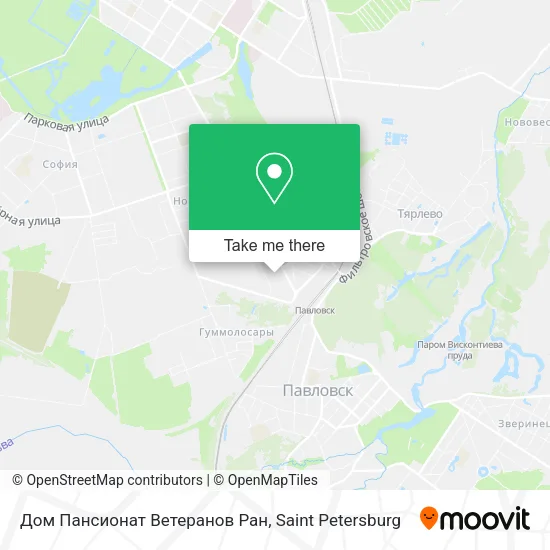 Дом Пансионат Ветеранов Ран map