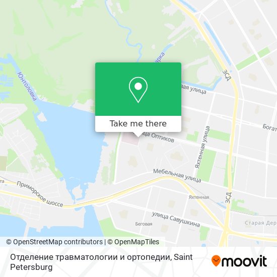 Отделение травматологии и ортопедии map