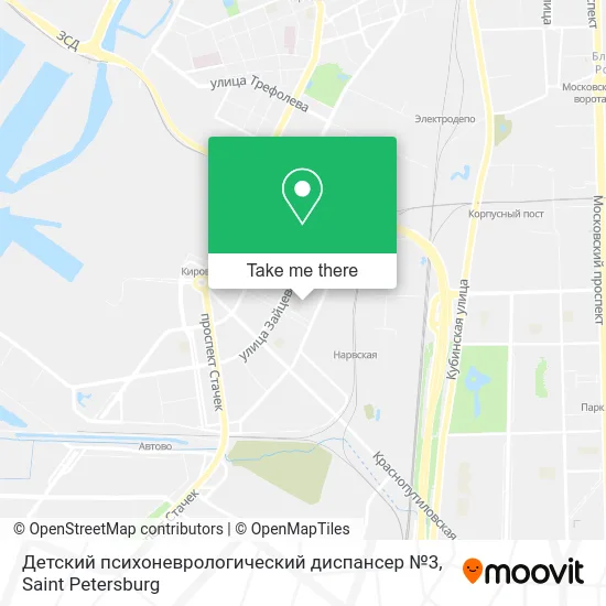 Детский психоневрологический диспансер №3 map