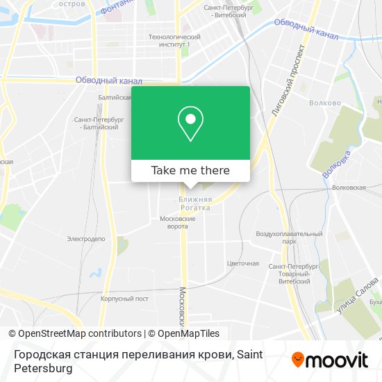 Городская станция переливания крови map