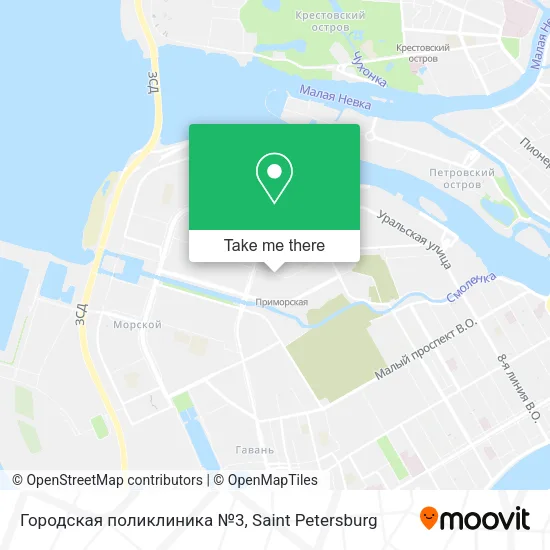 Городская поликлиника №3 map