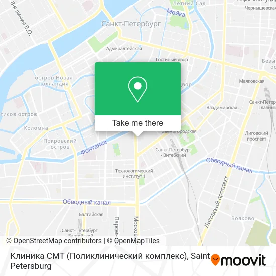 Клиника СМТ (Поликлинический комплекс) map