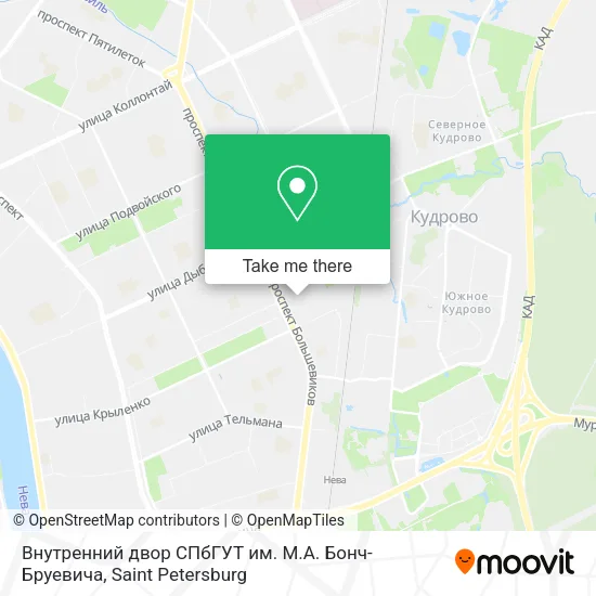 Внутренний двор СПбГУТ им. М.А. Бонч-Бруевича map