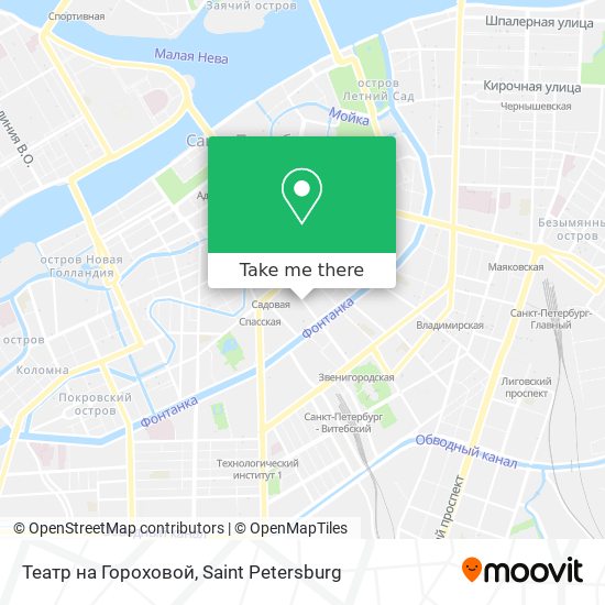 Театр на Гороховой map