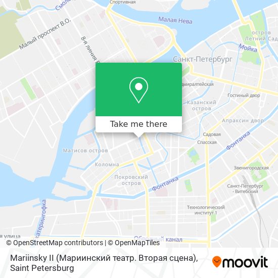 Mariinsky II (Мариинский театр. Вторая сцена) map
