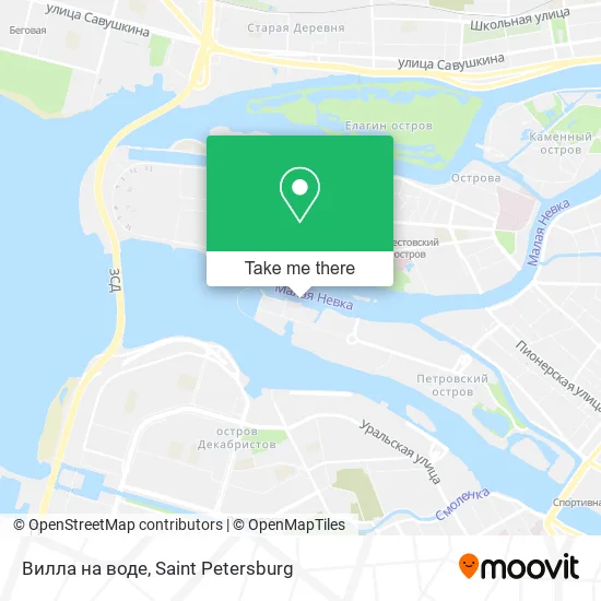 Вилла на воде map