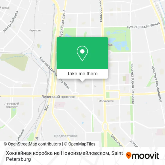 Хоккейная коробка на Новоизмайловском map
