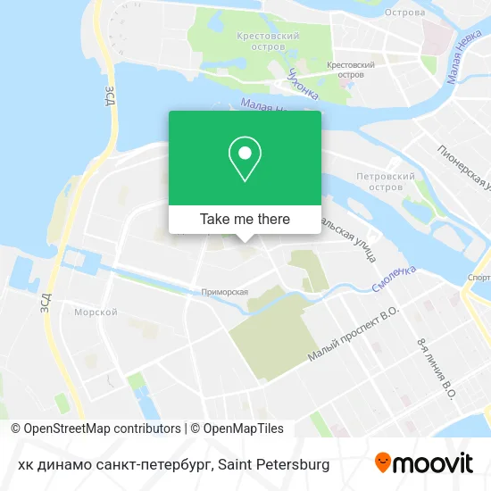 хк динамо санкт-петербург map