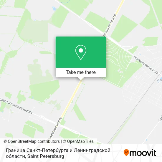 Граница Санкт-Петербурга и Ленинградской области map