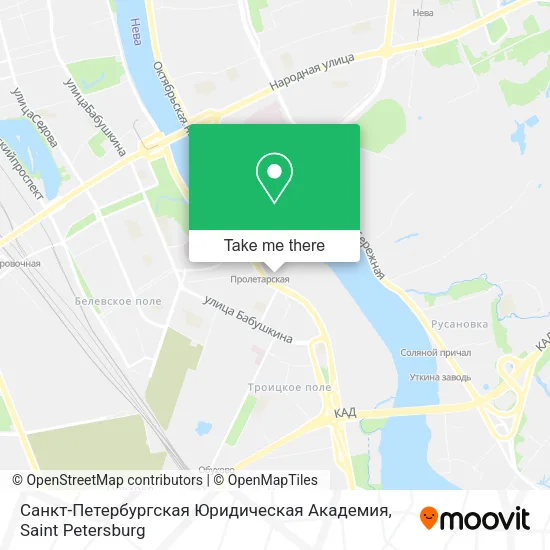 Санкт-Петербургская Юридическая Академия map