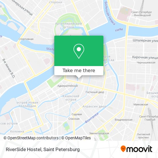 RiverSide Hostel map