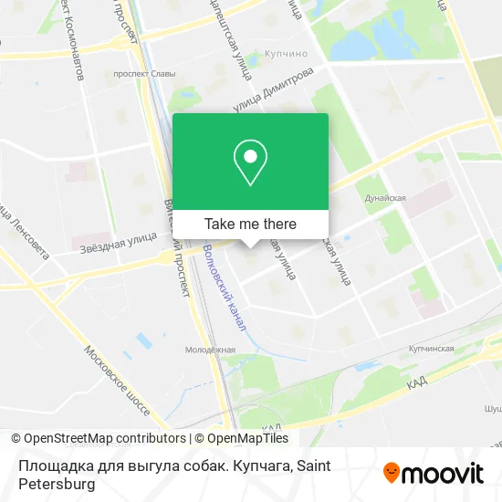 Площадка для выгула собак. Купчага map