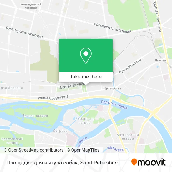 Площадка для выгула собак map