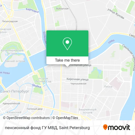 пенсионный фонд ГУ МВД map