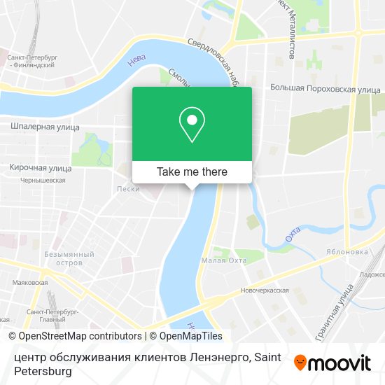 центр обслуживания клиентов Ленэнерго map