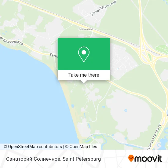 Санаторий  Солнечное map