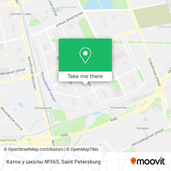 Каток у школы №365 map