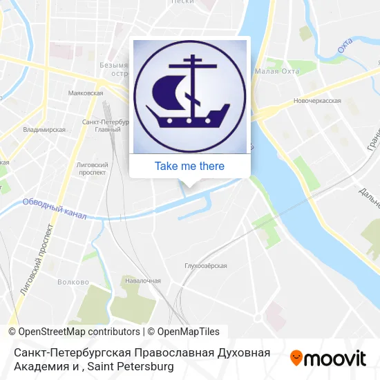 Санкт-Петербургская Православная Духовная Академия и map