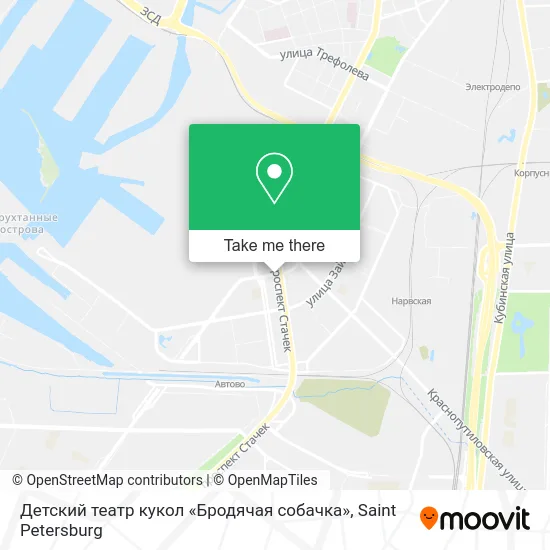 Детский театр кукол «Бродячая собачка» map