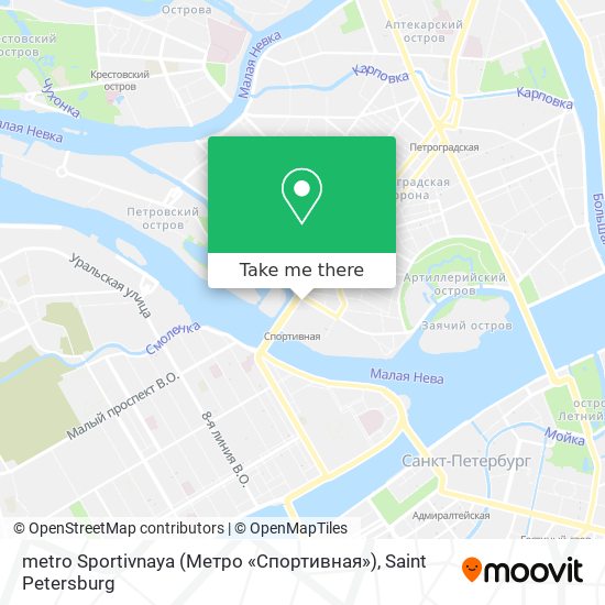 metro Sportivnaya (Метро «Спортивная») map