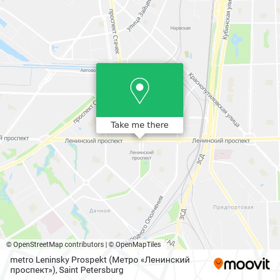 metro Leninsky Prospekt (Метро «Ленинский проспект») map