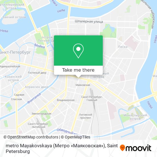 metro Mayakovskaya (Метро «Маяковская») map