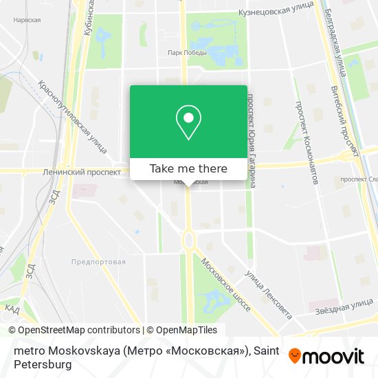 metro Moskovskaya (Метро «Московская») map