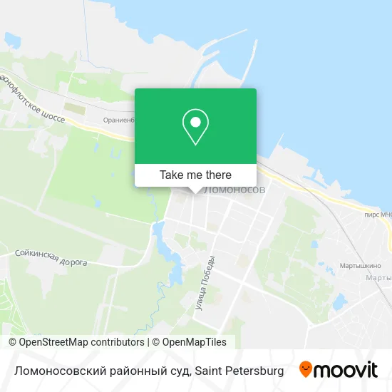 Ломоносовский районный суд map