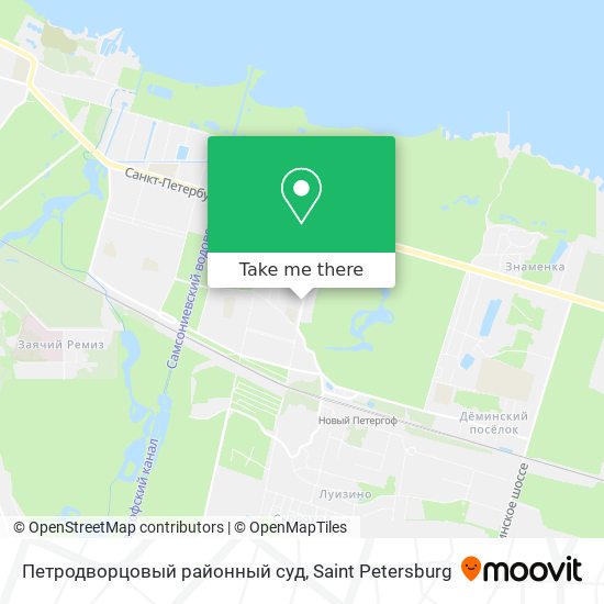 Петродворцовый районный суд map