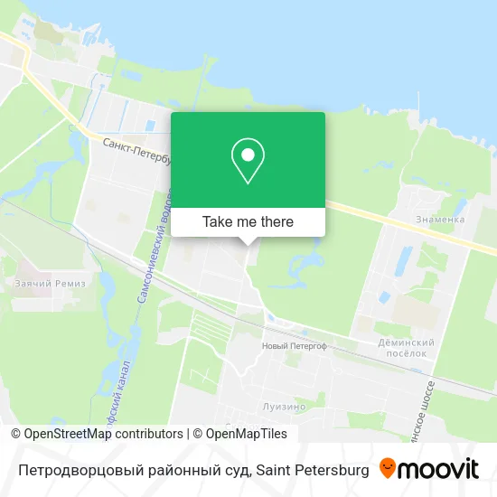 Петродворцовый районный суд map