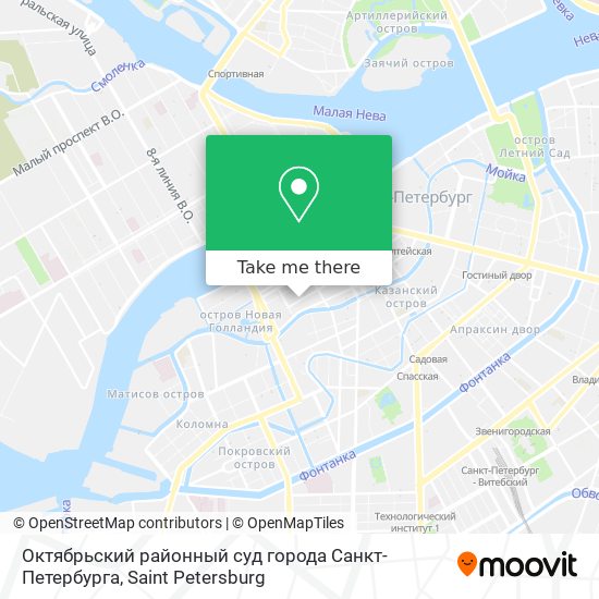 Октябрьский районный суд города Санкт-Петербурга map