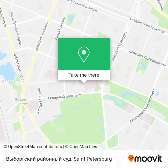Выборгский районный суд map
