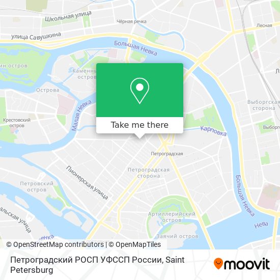 Петроградский РОСП УФССП России map