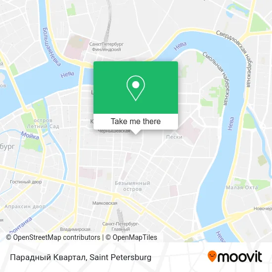 Парадный Квартал map