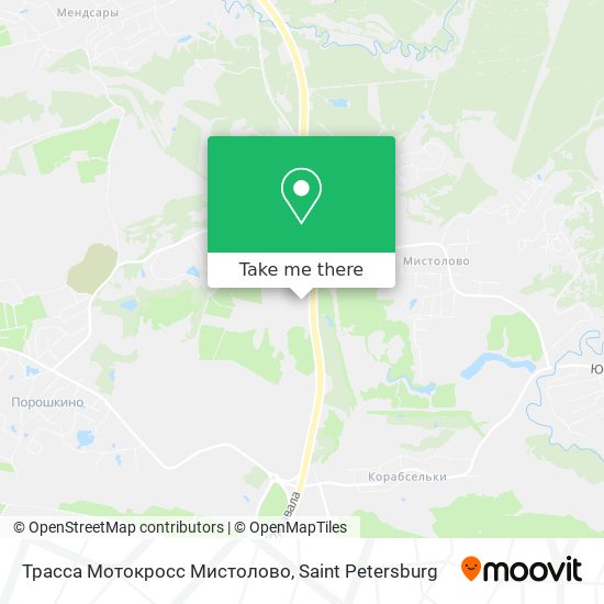 Трасса Мотокросс Мистолово map