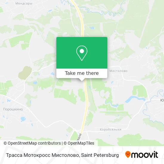 Трасса Мотокросс Мистолово map