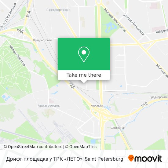 Дрифт-площадка у ТРК «ЛЕТО» map