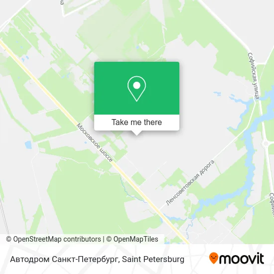 Автодром  Санкт-Петербург map