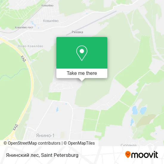 Янинский лес map