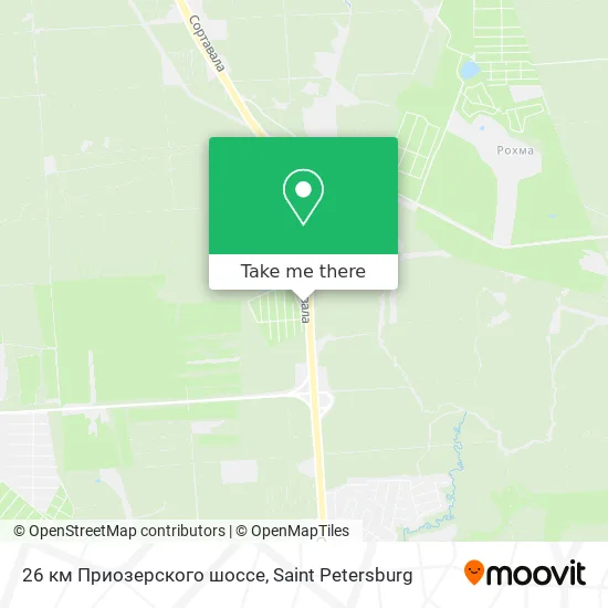 26 км Приозерского шоссе map