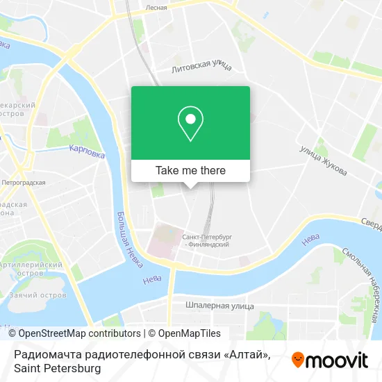 Радиомачта радиотелефонной связи «Алтай» map