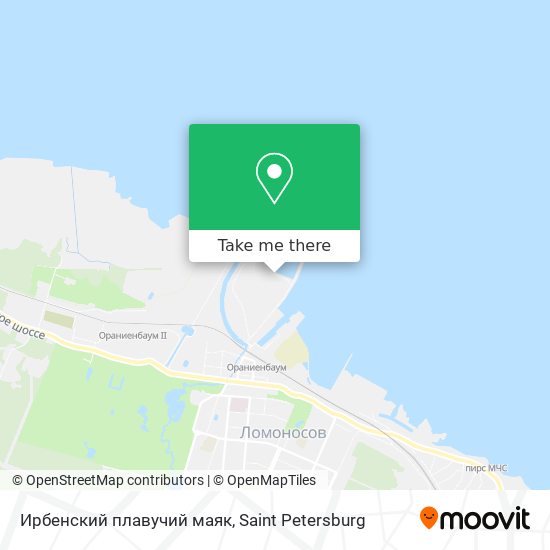 Ирбенский плавучий маяк map